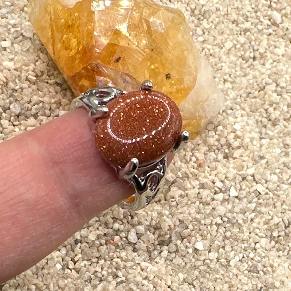 Sunstone Victorian silver ring/manifesting confidence in the future - Picture 2 of 7